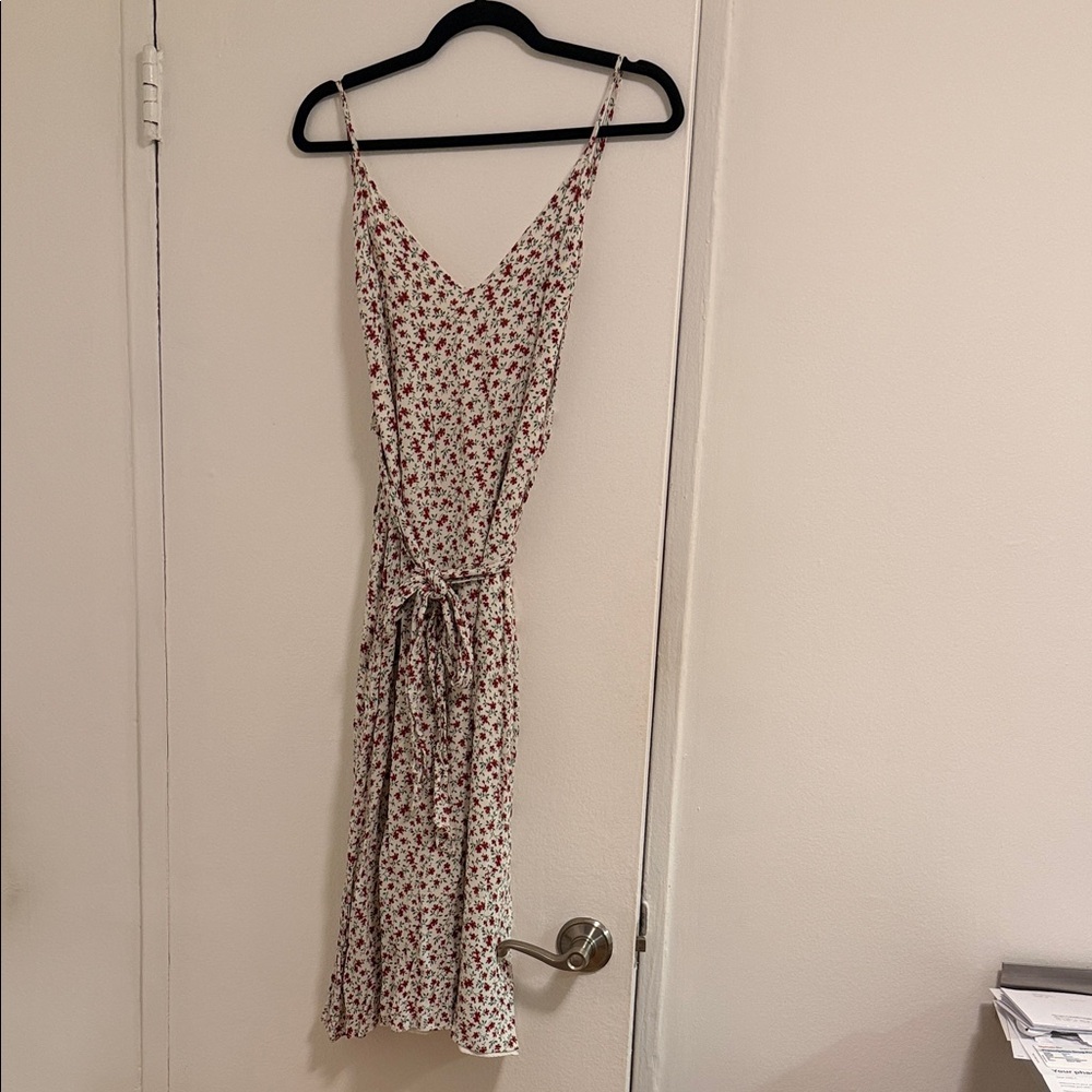 Reformation Red Floral Midi Dress